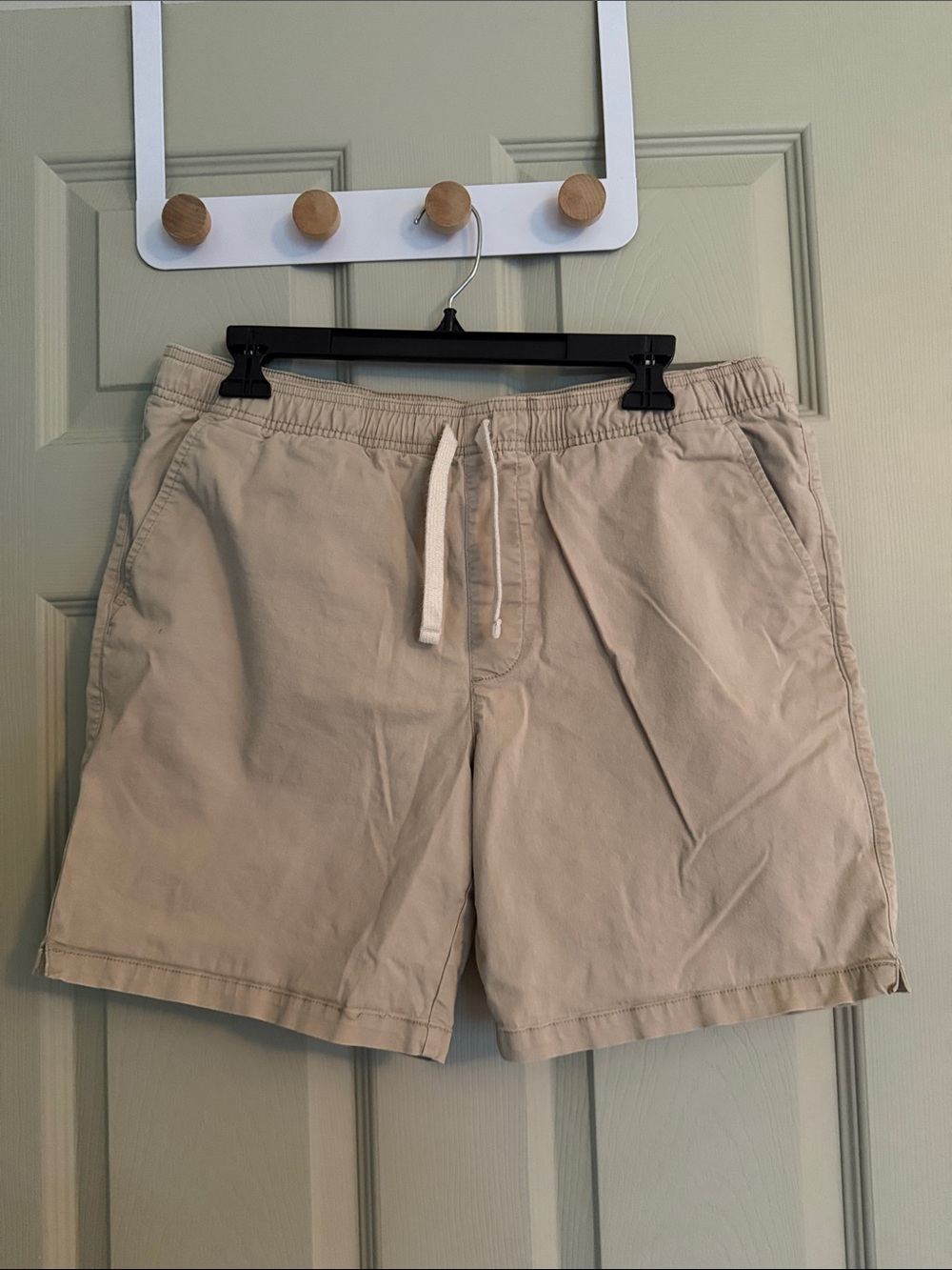 Goodfellow & Co Men’s Medium Khaki Drawstring Chino Shorts Stretch